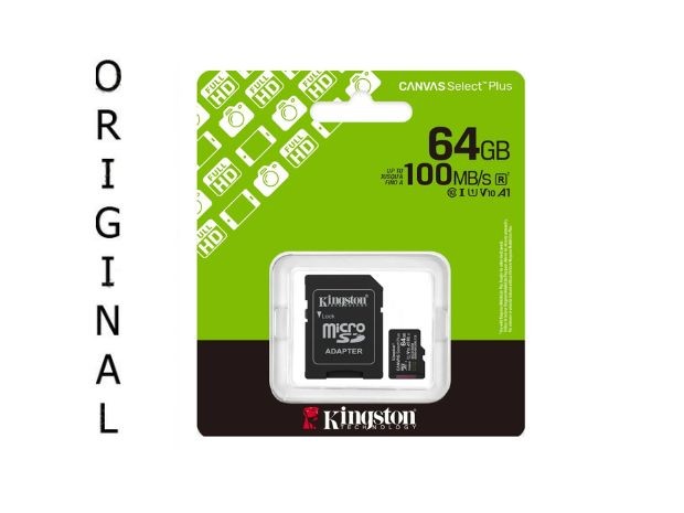 &uu MICRO SD ORIGINAL 64 GB KINGSTON CLASE 10
